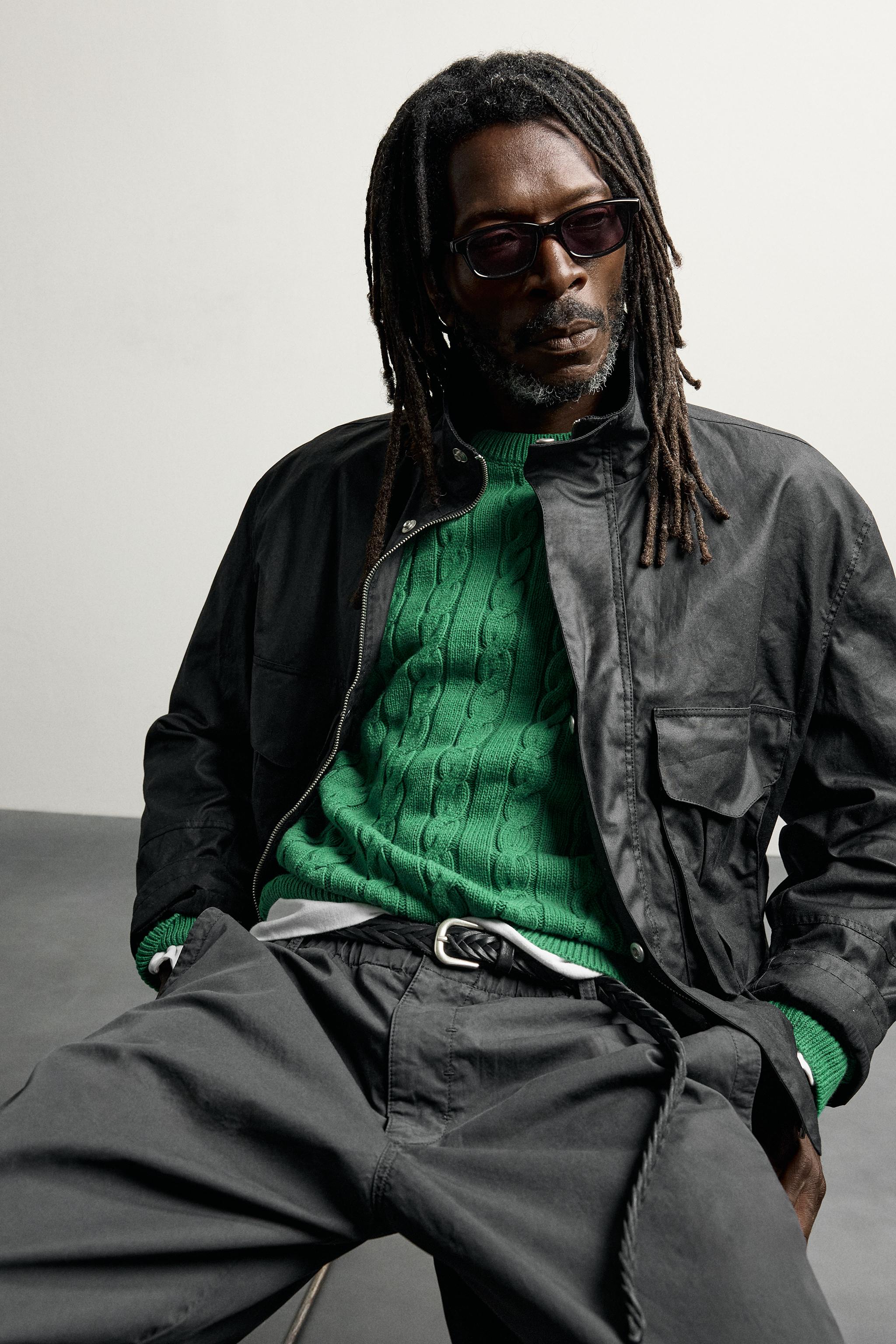 AARON LEVINE X ZARA WAXED EFFECT JACKET